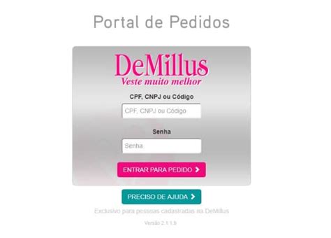 demillus pedido facil|Portal de Pedidos